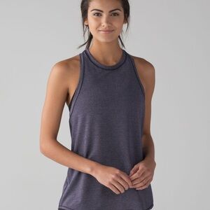 Lululemon Hot Like Angi Heathered Top - Navy